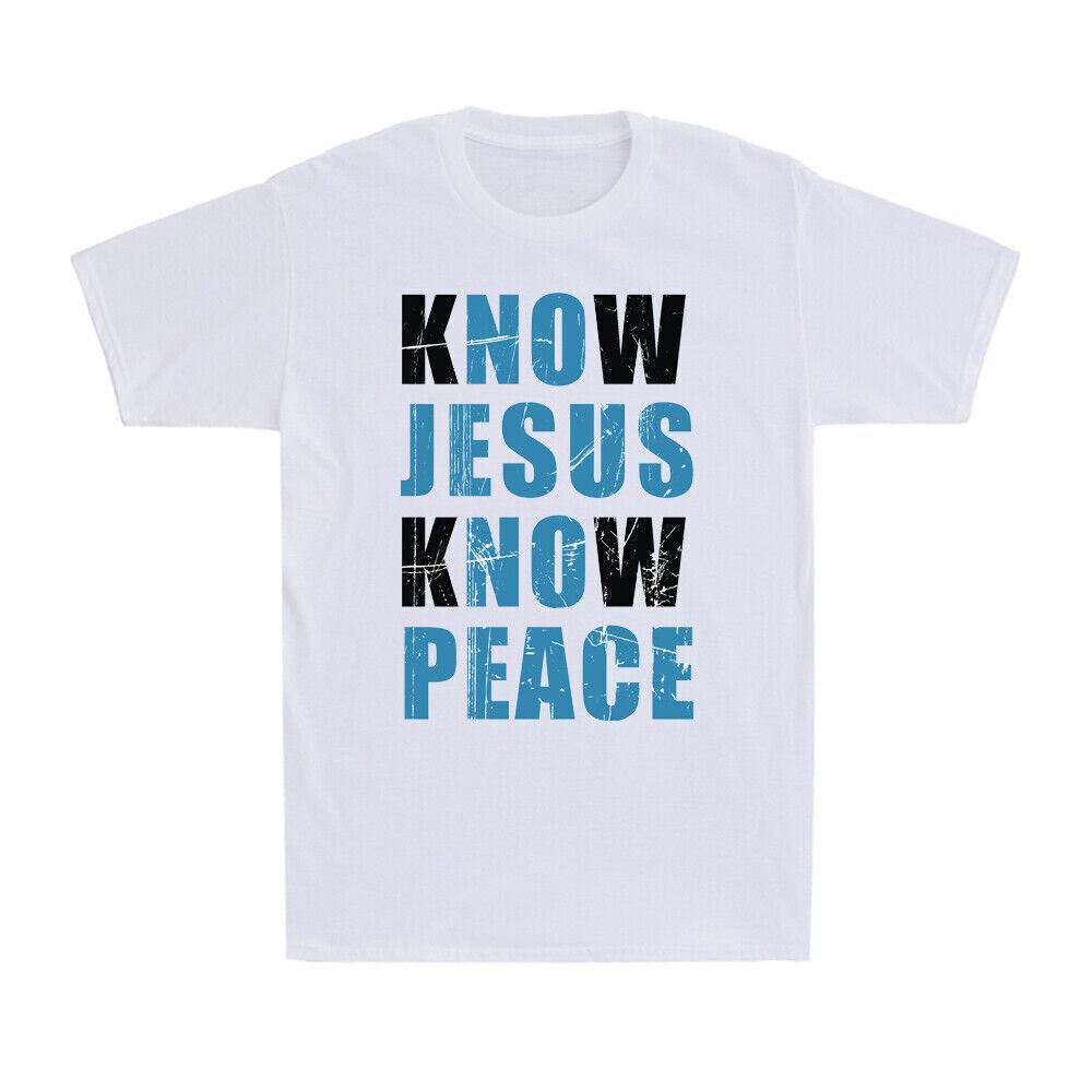 No Jesus No Peace Shirt Funny Christian Faith Religious Vintage Men s T-Shirt XXL