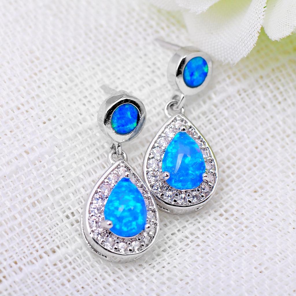 Jewelry Womens Droplet Shaped Australian Treasure Earrings 18MM * 9MM Fashionable Commuting