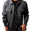 New Style Men's Turn-down Collar Jacket, Loose-fitting Casual Corduroy Work Jacket for Men