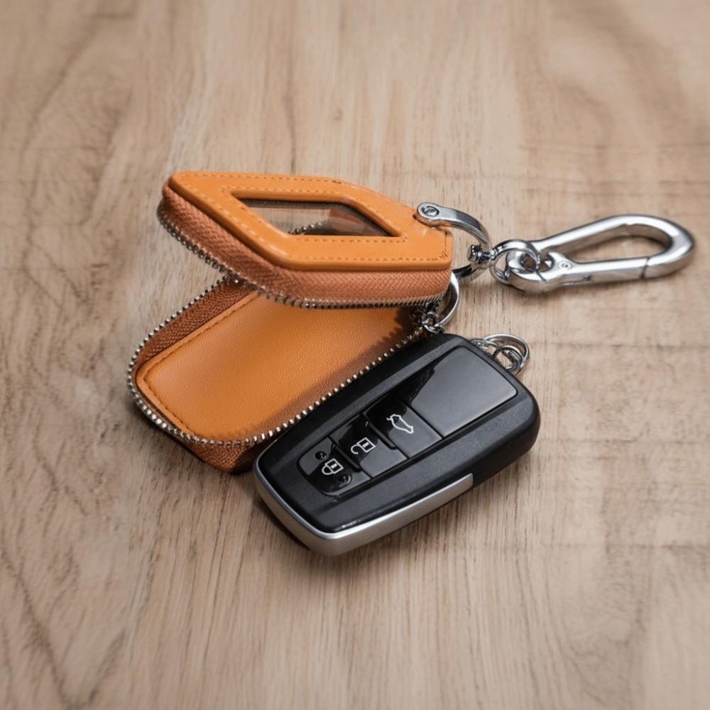 Zipper Purse Car Key Holder PU Leather Key Bag Case Fashion Key Protection Case  Housekeeper Cover