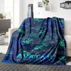 1Pc Fiery Demon Artwork Blanket For Couch Bed Plush Cozy Fuzzy Blanket Super Soft Warm Blankets For Fall And Winter 0918289