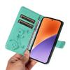 For Xiaomi 15 PU Leather Cases Flower Pattern Wallet Stand Phone Cover with Strap