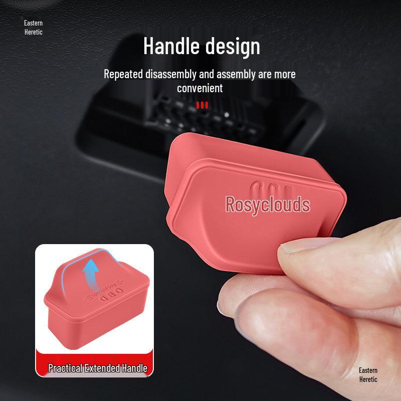 Universal Dustproof & Waterproof Silicone OBD Cover for Cars & EVs