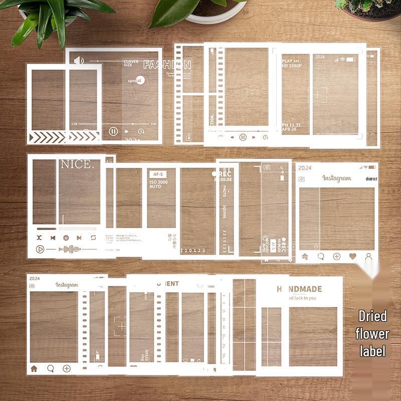 Transparent Specimen DIY Kit: Pressed Leaves, Flowers, Plants for Dried Spring Bookmarks