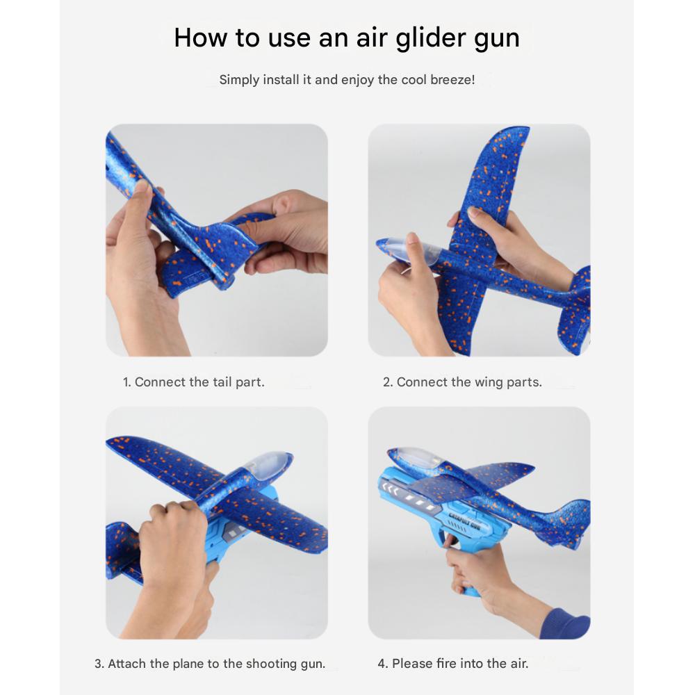 Air Glider Gun, Random Color Delivery, 1 Set