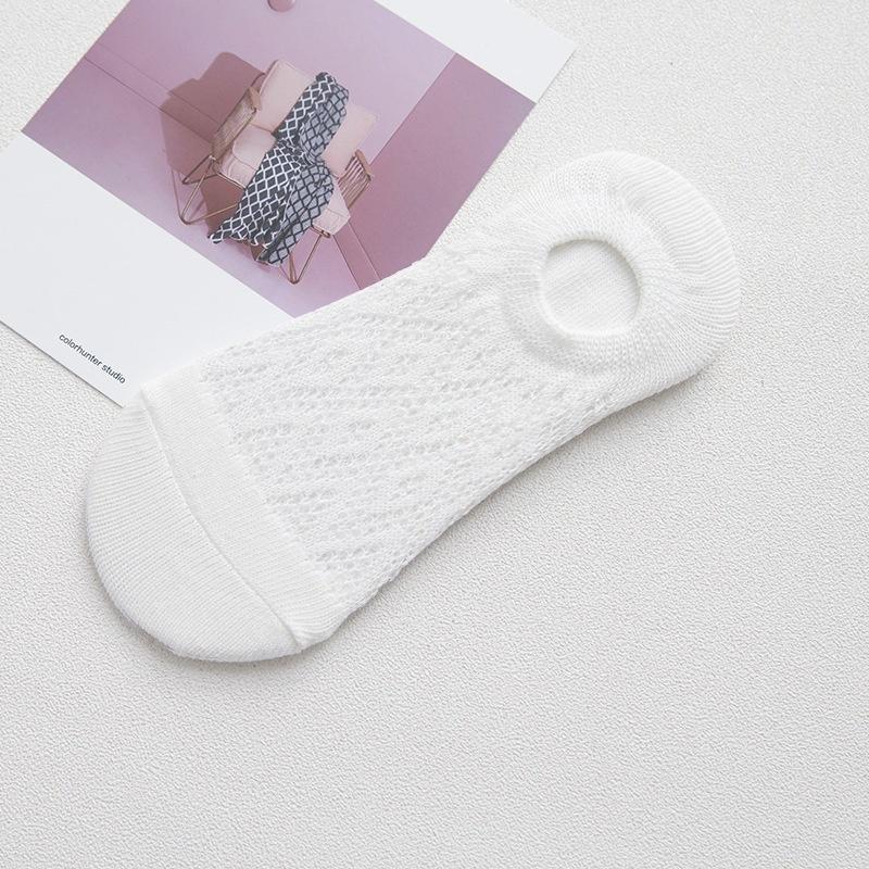 

Летние женские сетчатые ажурные неглубокие носки, сетчатые низкие носки-лодочки, дышащие тонкие невидимые носки белый