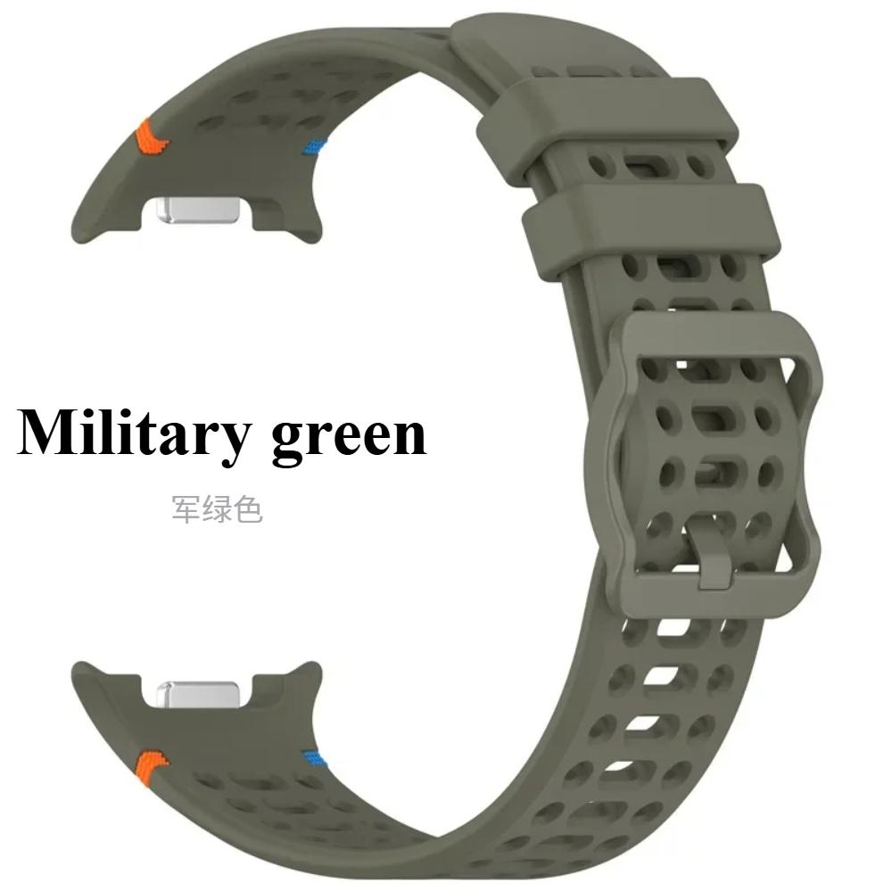 Silicone Strap For Samsung Galaxy Watch 8 Classic 46mm 40mm 44mm Band Watchband Adjustable Silicone Wristband Belt Watch8 Accessories