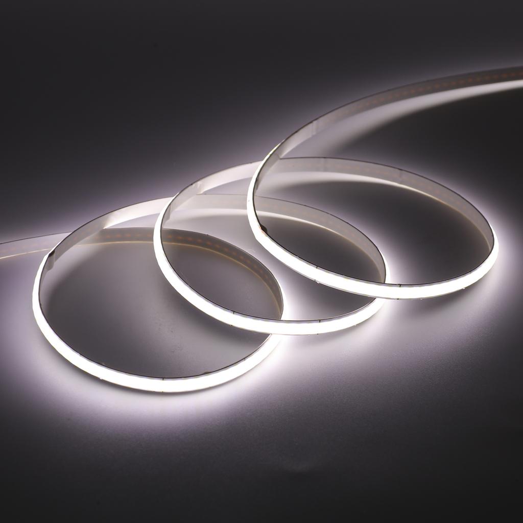 DC5V COB Strip 5MM Width Flexible Ribbon Tape Home Decor TV Backlight 320leds/m FOB LED Lights White/Warm White /Natural White