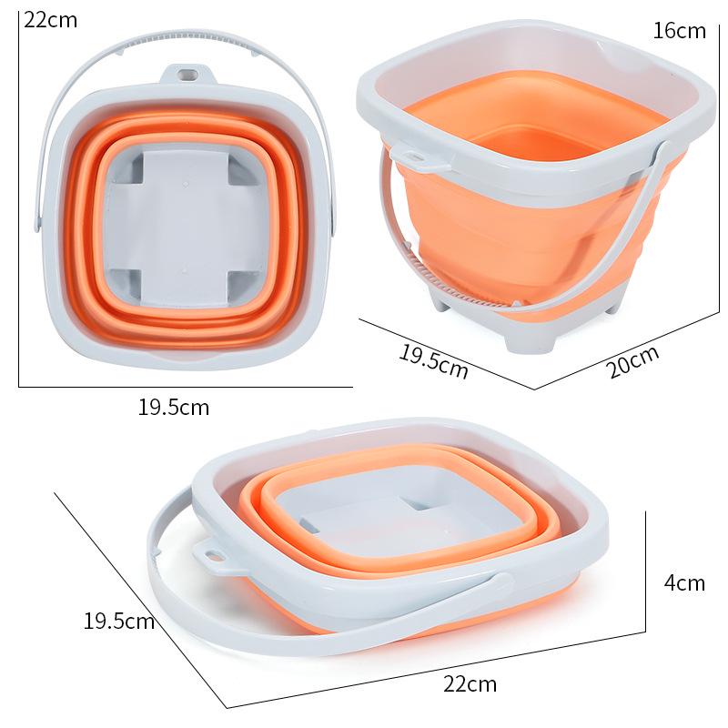 Children's 11-Piece Beach Sand Play Set - Folding Bucket and Shovels