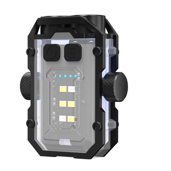 

Портативный микро фонарик-брелок с двойным светом, USB-перезаряжаемый 8 белый