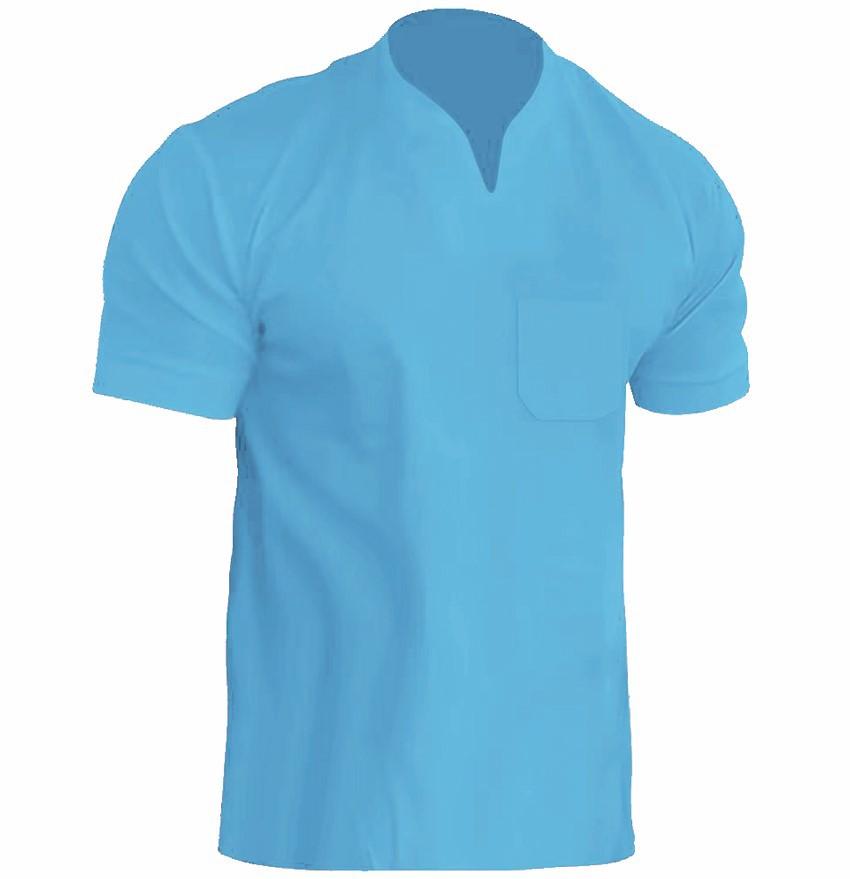 GMXIA Men's Fashion Casual Summer Spring Short Sleeve V-Neck Blouses & Shirts