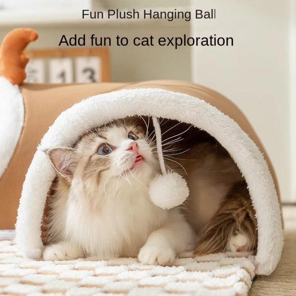 Cat Accessories 2in1 Pet Nest Creative Cute Cat Tunnel Toy Detachable Interactive Kitten Play Tube Play and Sleep