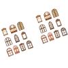20 Sheet Vintage Hollow Window Door Material Paper Decorative Hollow Out Window and Door Collage Car
