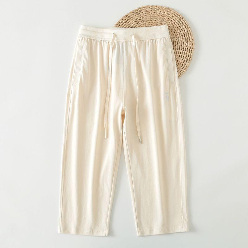 

Хлопковые укороченные брюки Новинка Женские летние тонкие 2025 Чистый хлопок Женские спортивные штаны Летние брюки 7/8 Лето Apricot(Capri pants) M code(49.00 kg-57.50 kg)