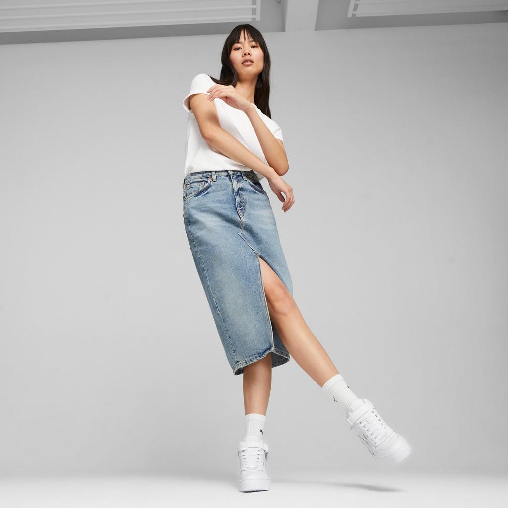 PUMA CARINA STREET MID Platform Sneakers 392337 01 in Puma Women's High-Top White/Gold