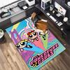 1Pc The Powerpuff Girls Printed rectangle carpet, home door mat, outdoor travel protection carpet A6