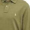 Polo Ralph Lauren Solid Color Knitted Slim Fit Button Long Sleeve Polo Shirt Men Tops Green 710680790-115