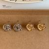 Jewelry Earrings 1 Pair Knot for Women, Hypoallergenic Small Exquisite Stud Earrings, Woven Ball Knotted Statement Shiny