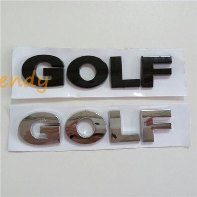 Car 3D Letter Emblem Sticker Rear Badge for Golf ABS Logo Chrome Black Vehicle Trunk Tail Nameplate Auto Styling