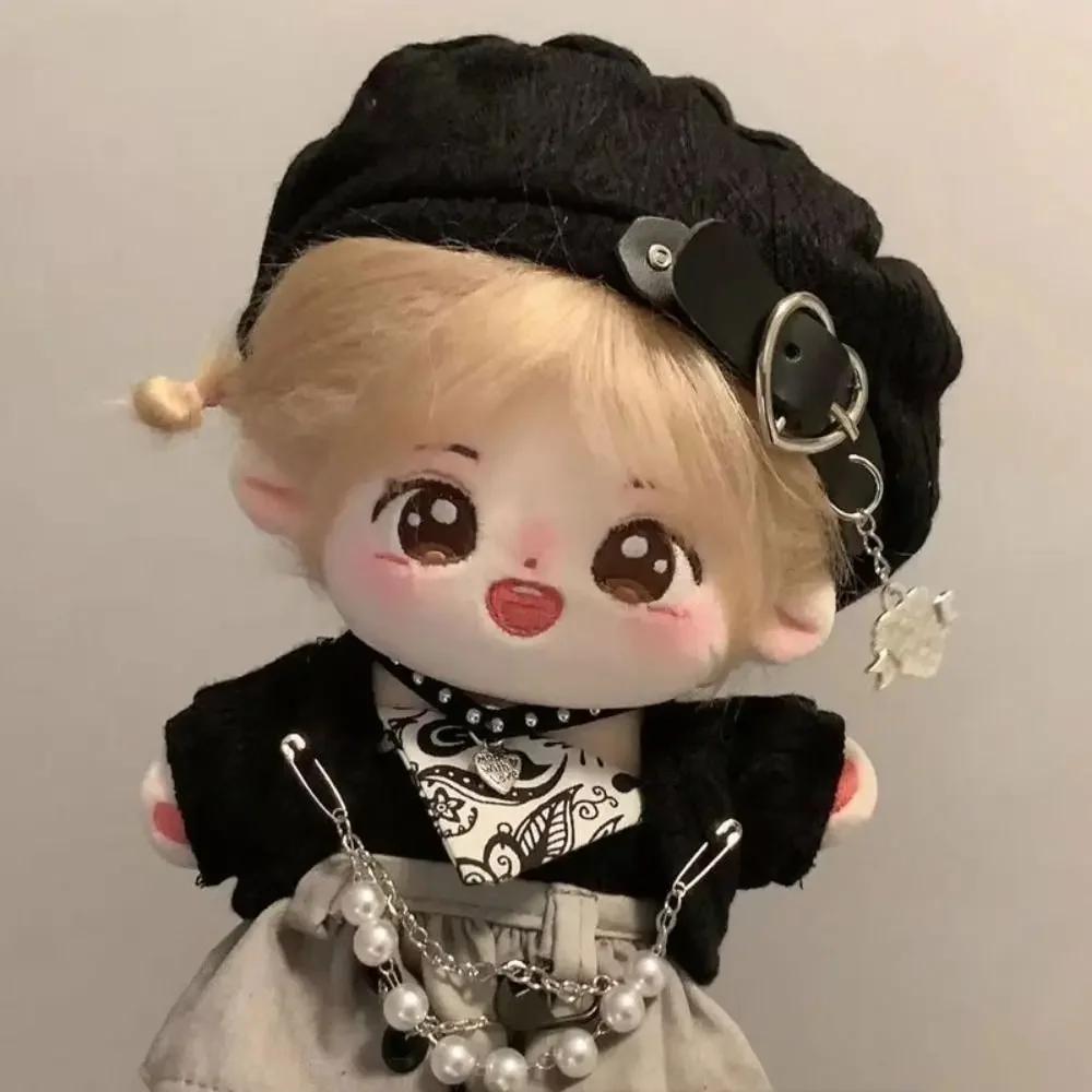 20Cm Change Clothes  Toy Cute Sweet Girl Birthday Kawaii Sweet Girl White Fried Hair  Stuffed Doll Body Gift Dolls