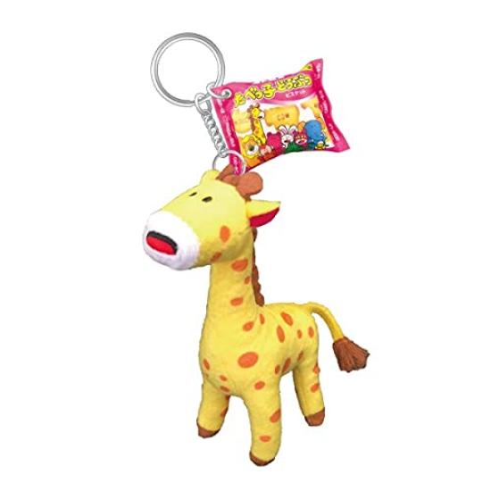 SK Japan Tabekko Animal Plush Key Ring Giraffe 14920