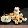 Ru kiln Qingshan lazy tea set, a full set of business kung fu tea set, office holiday gifts can be ordered