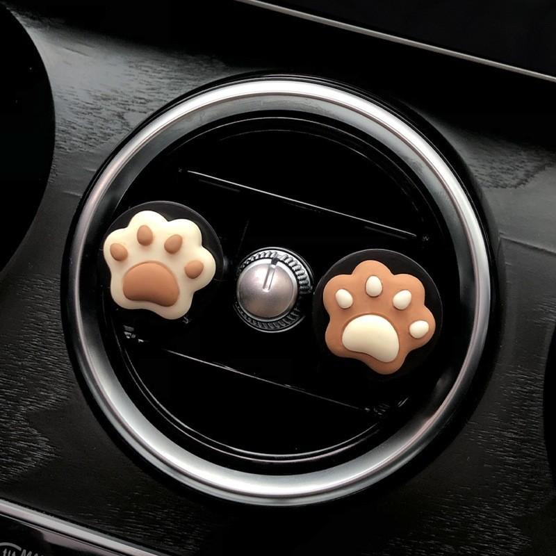 White Bear Brown Paw Set Aromatherapy Clip Car Ornament Decoration Accessories