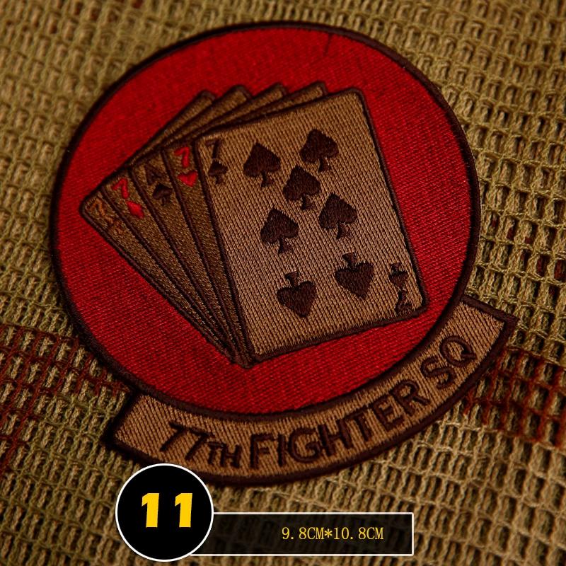 Military Fan Embroidered Armband Flight Jacket Armband Tactical Velcro Cloth Label Shoulder Badge Morale Badge Backpack Sticker