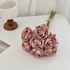 7 Bündel künstliche Rosen, Retro-Rosen mit Stielen für Tischvase, Braut-, Hochzeits- und Heimdekoration
