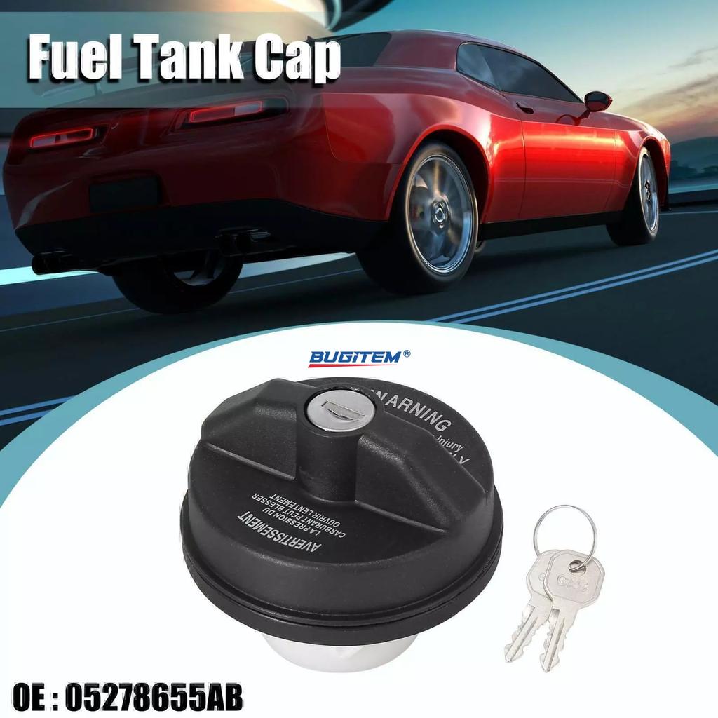 Locking Gas Fuel Tank Cap With Keys OE 05278655AB 52100419AB For Jeep Wrangler Cherokee Grand Cheroke Dodge Challenger Ram Fuel Tank Caps3