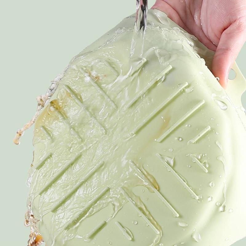 Friteuză cu aer de 22 cm, oală din silicon, căptușeală pentru coș pentru cuptor, tavă de copt antiaderentă