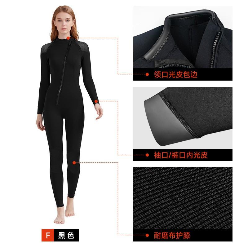 3mm Full Body Wetsuit Men Women Thermal Neoprene Diving Surfing Snorkeling Winter Swimming