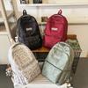 Japanese and Korean leisure large-capacity labeling student schoolbag graffiti junior high school student backpack