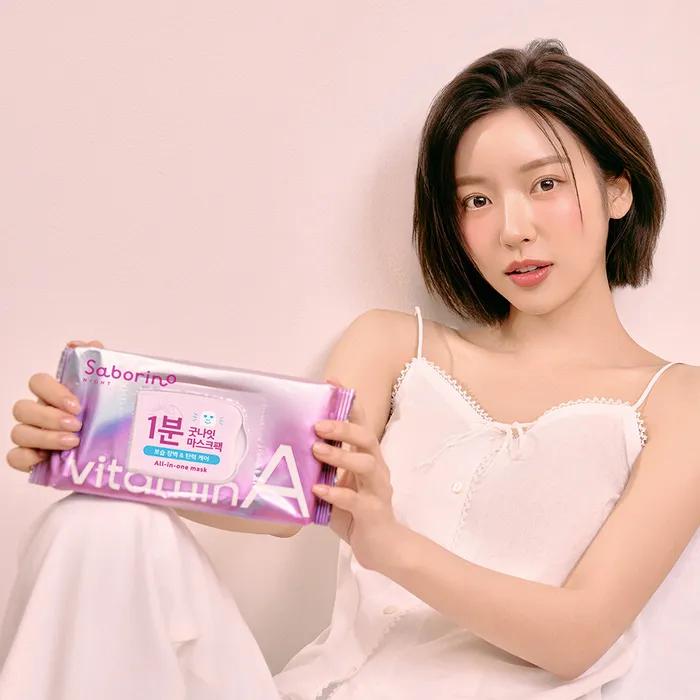 Saborino Good Night Sheet Mask Vitamin A 30 Pieces