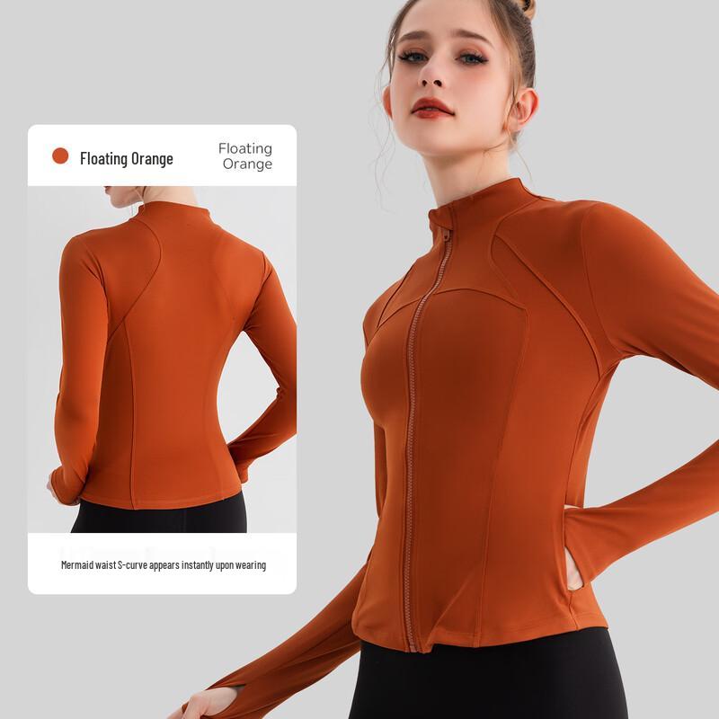Women s Breathable Long Sleeve Zipper Yoga Jacket