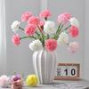 11-pack Moisturizing Carnation Artificial Flower DIY Corsage Mother's Day Gift Carnation Bouquet Wedding Decor Fake Flower