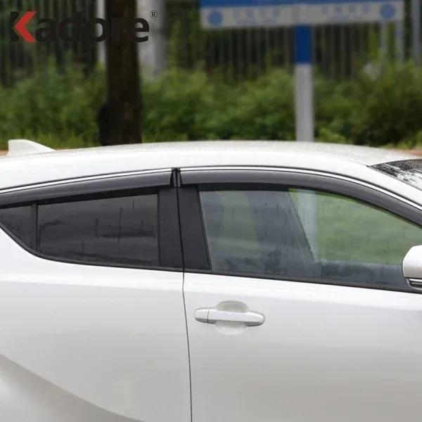 For Toyota C-HR CHR 2016-2020 2021 2022 Window Deflector Sun Rain Visor Awnings Shelter Window Deflectors Guards Accessories