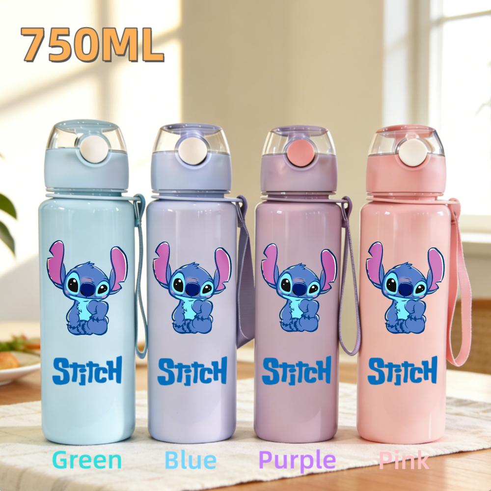 Cute And Charming Stitch Water Bottle 800ml Children 304 stainless steel thermos cup Girls Boys Sports Mug School Office Attachment Present