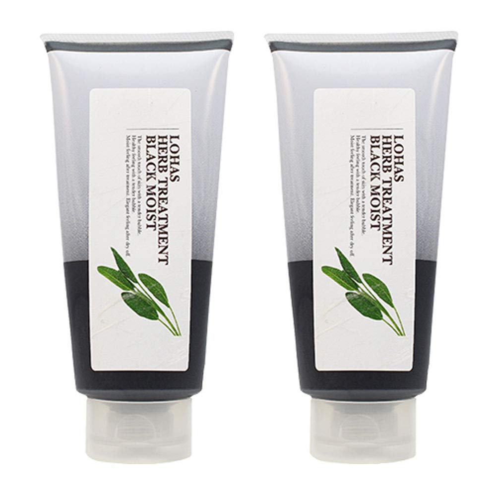 Техно Восемь Лохас Травяное лечение Черный Увлажняющий 200 г (Набор из 2)