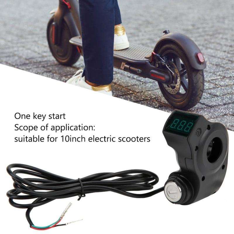 Electric Scooter Ignition Lock 3 Pin Plug One Button Start Scooter Switch Lock With 2 Keys For KUGOO For M4 Scooter