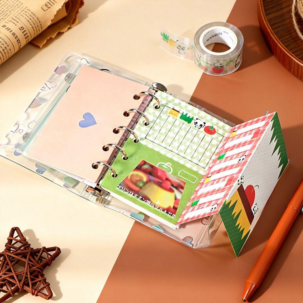 A5/A6/A7/M5 Binder Cover PVC Planner Cover New Loose-Leaf Notebook Shell Students