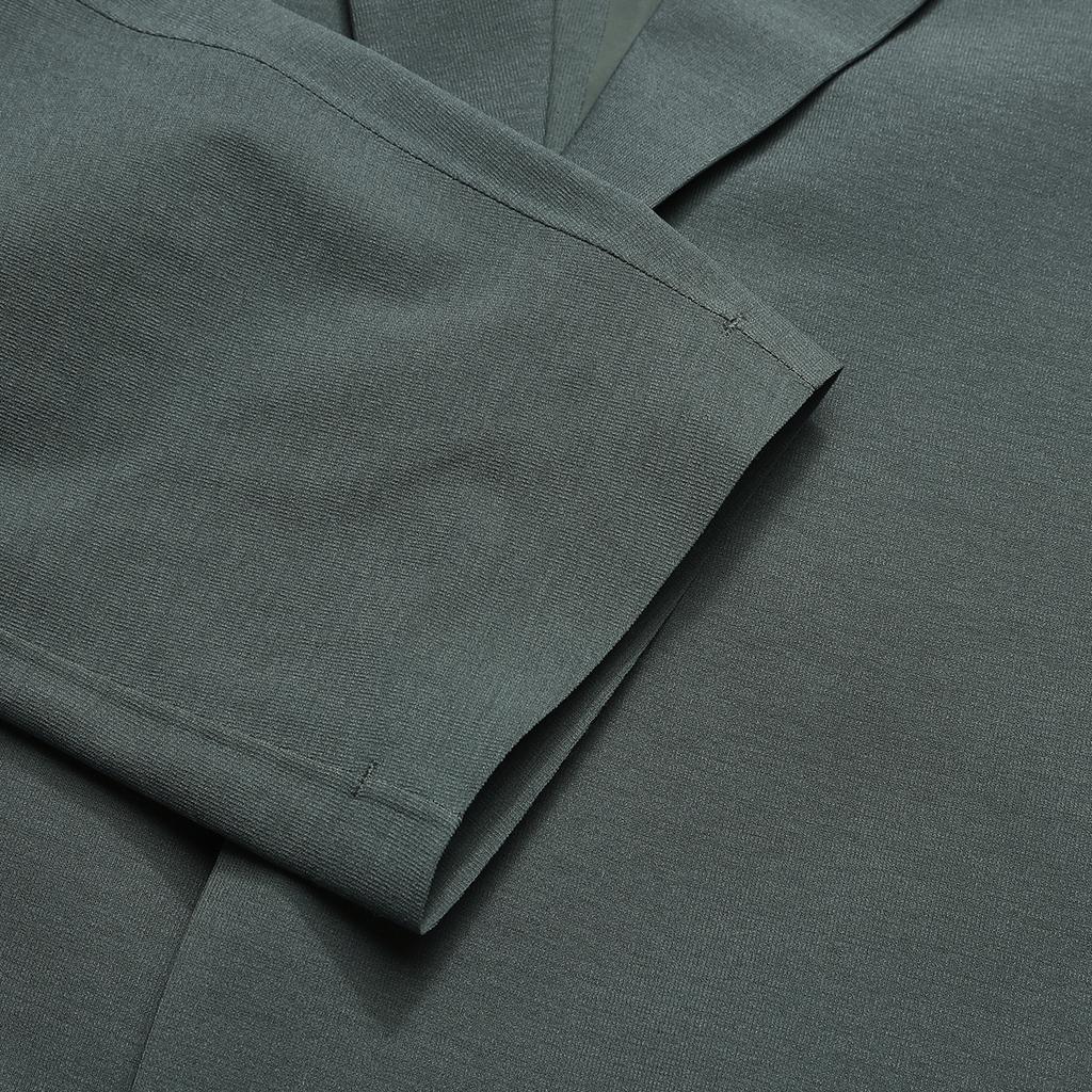 Fila Blue Series High-End Business Loose Casual Knit Long Sleeve Suit Men Suits Seasonal-Gray F11M522502F-DY