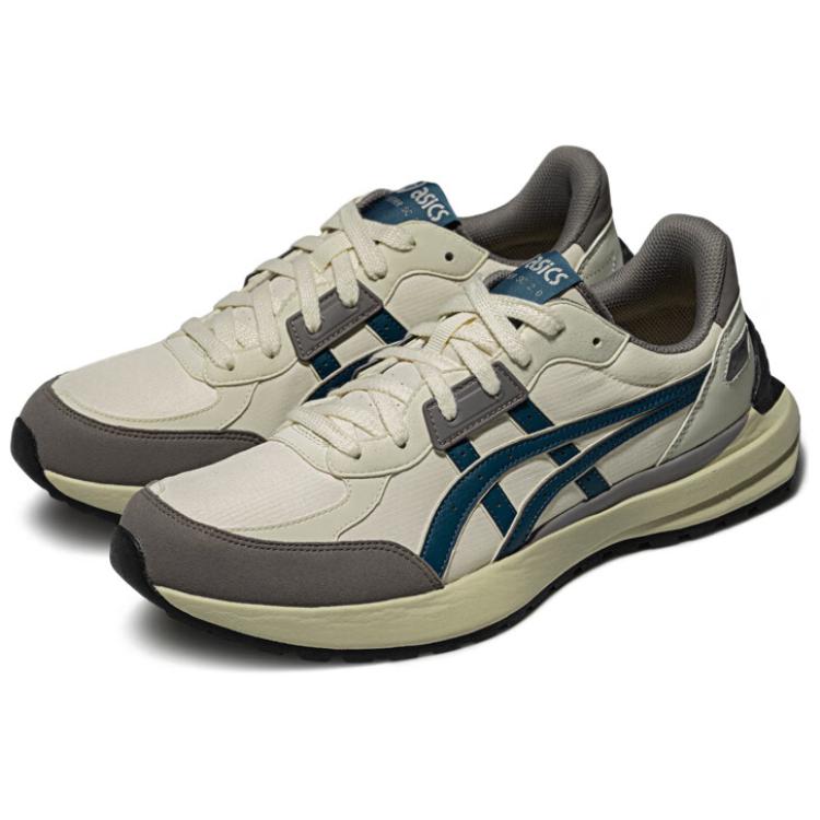 Asics Tarther Sc 2.0 Fabric Synthetic Leather Comfortable Versatile Running Low-Top Lifestyle Shoes Unisex Sneaker Beige Blue 1203A313-201