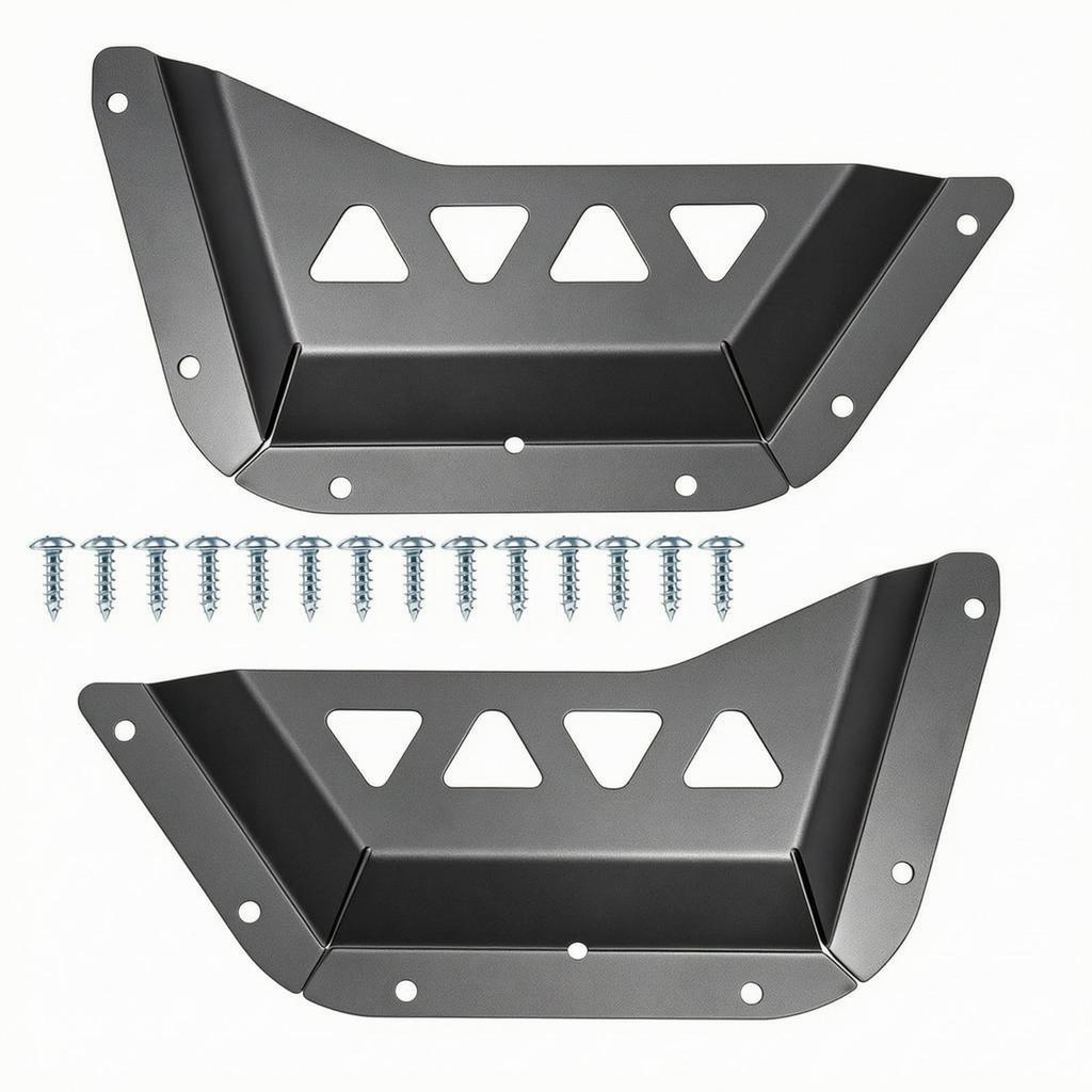 2 Pieces Front Door Panel Pocket Space-Saving Hardware Easy-to-Install