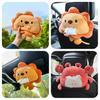 Cute Plush Car Tissue Box Holder Lion Design Hanging Car Paper Towel Box