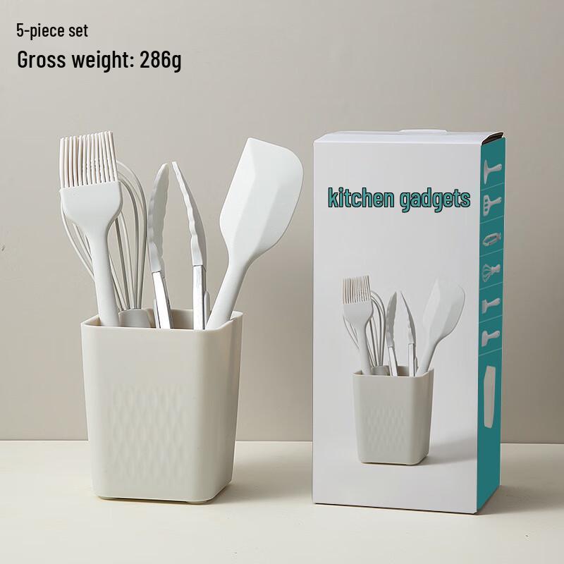 

ZISIZ Luxury 5-Piece Silicone Baking Utensil Set