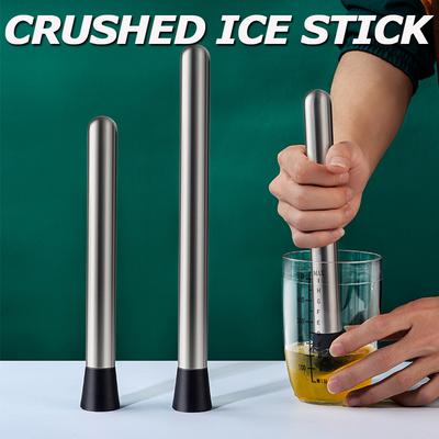 1Pc Cocktail Muddler Mixing Stick , Stainless Steel Cocktail Muddler Home Bar Bartender Fruit Muddler Crushed Ice Tool Barware
