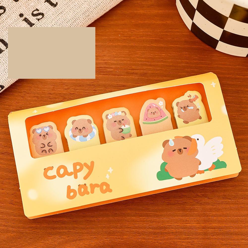 

Cute Cartoon Animal Sticky Notes Set High-Aesthetic Reusable Stick Classification Labels Student Study Desk Stationery Thumb Not