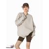 ICH MODE Women's Loose Fit Round Neck Sweatshirt