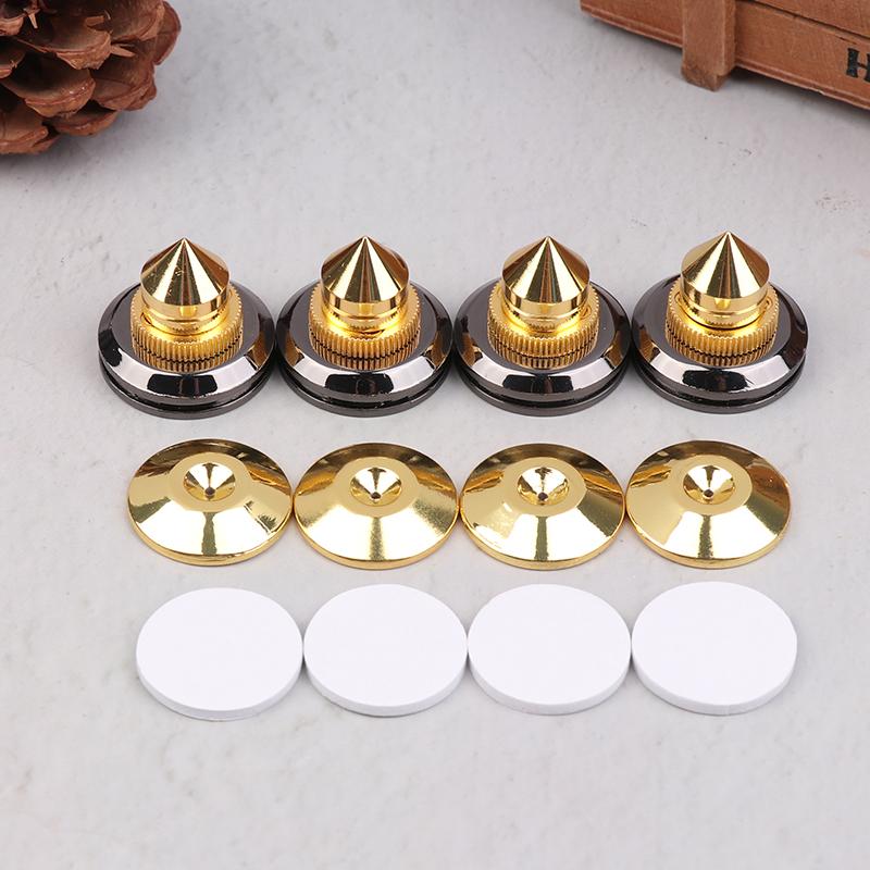 4Pcs/Set 30*27Mm Speakers Stand Feet Foot Pad Pure Copper Loudspeaker Box Spikes Cone Floor Shock Absorber Foot Nails